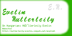 evelin mullerleily business card